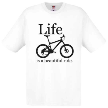 T-Shirt rundhals +size weiss