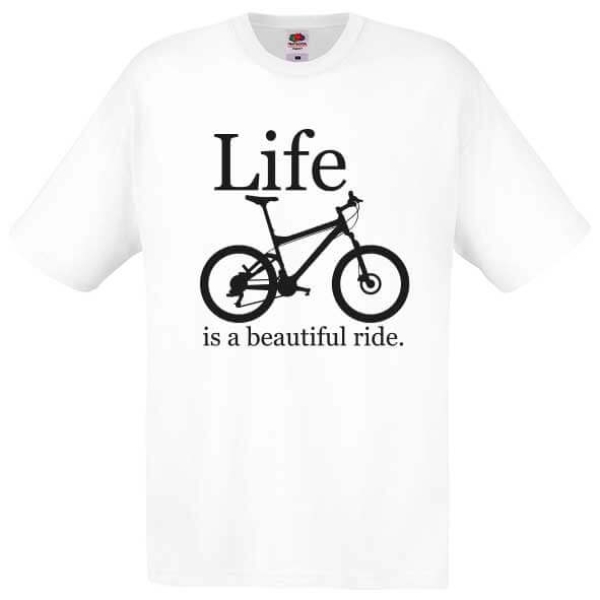 T-Shirt rundhals +size weiss